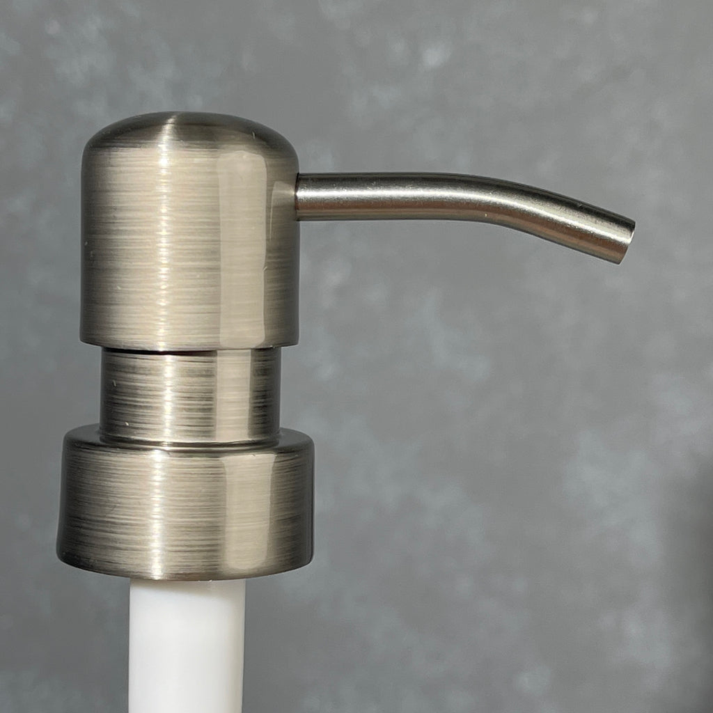 Metal soap pump top-Bird Head- Stainless 2cc