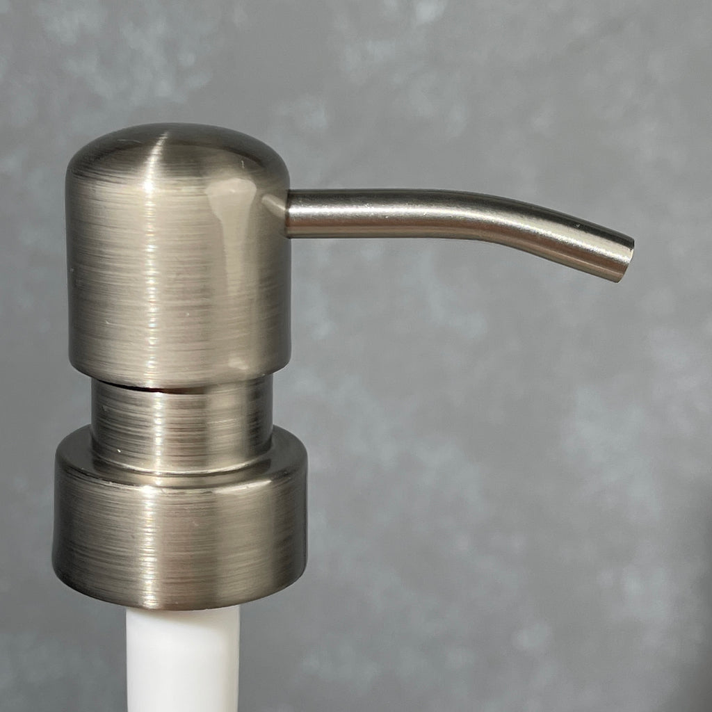 stainless finish metal soap pump dispenser 2cc 28-400 size