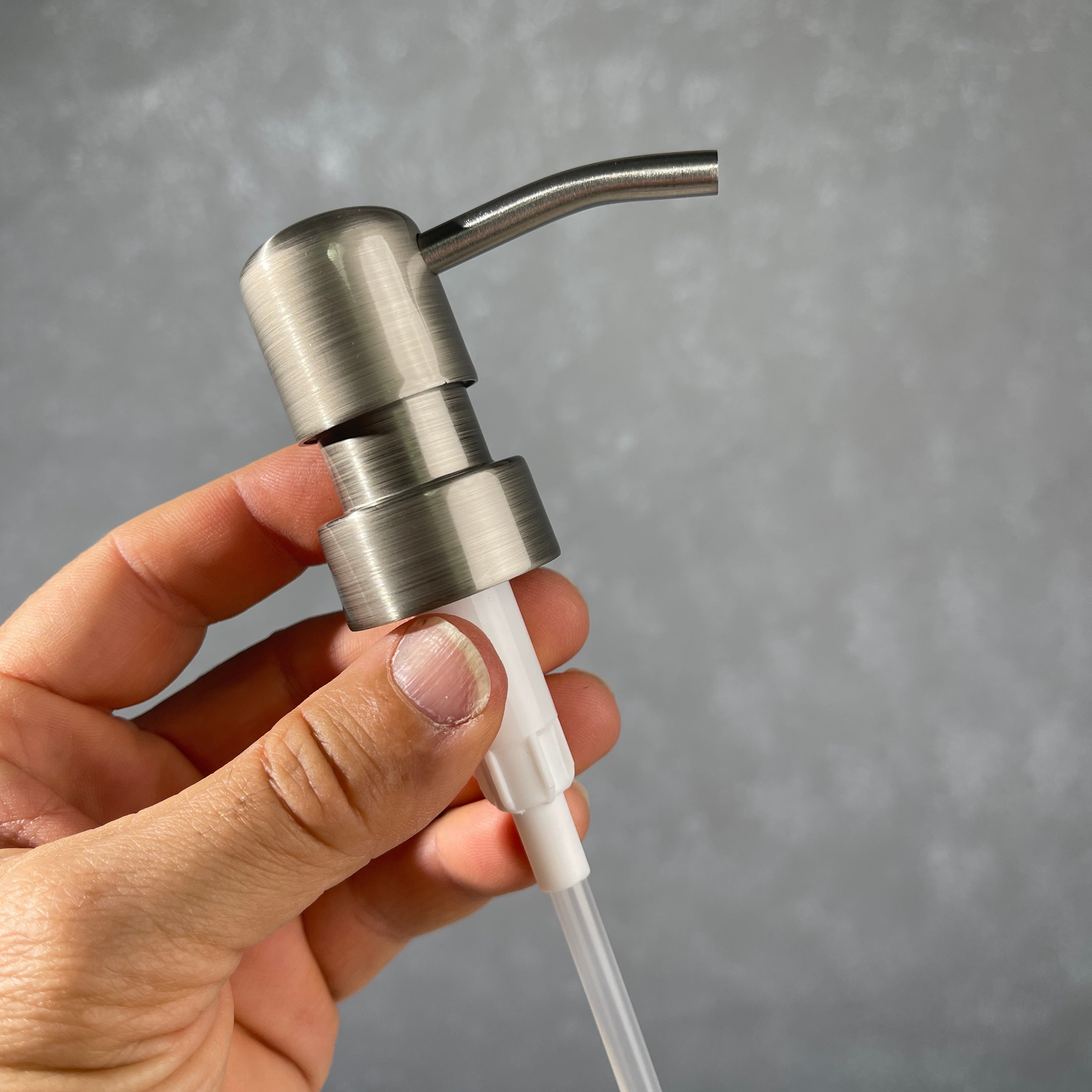 stainless finish metal soap pump dispenser