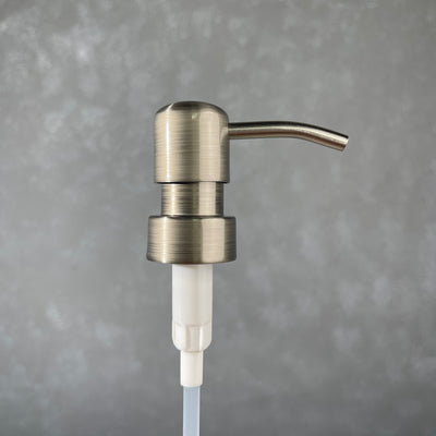 stainless finish metal soap pump dispenser 2cc 28-400 size