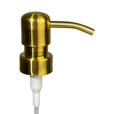 brushed gold finish metal soap pump head