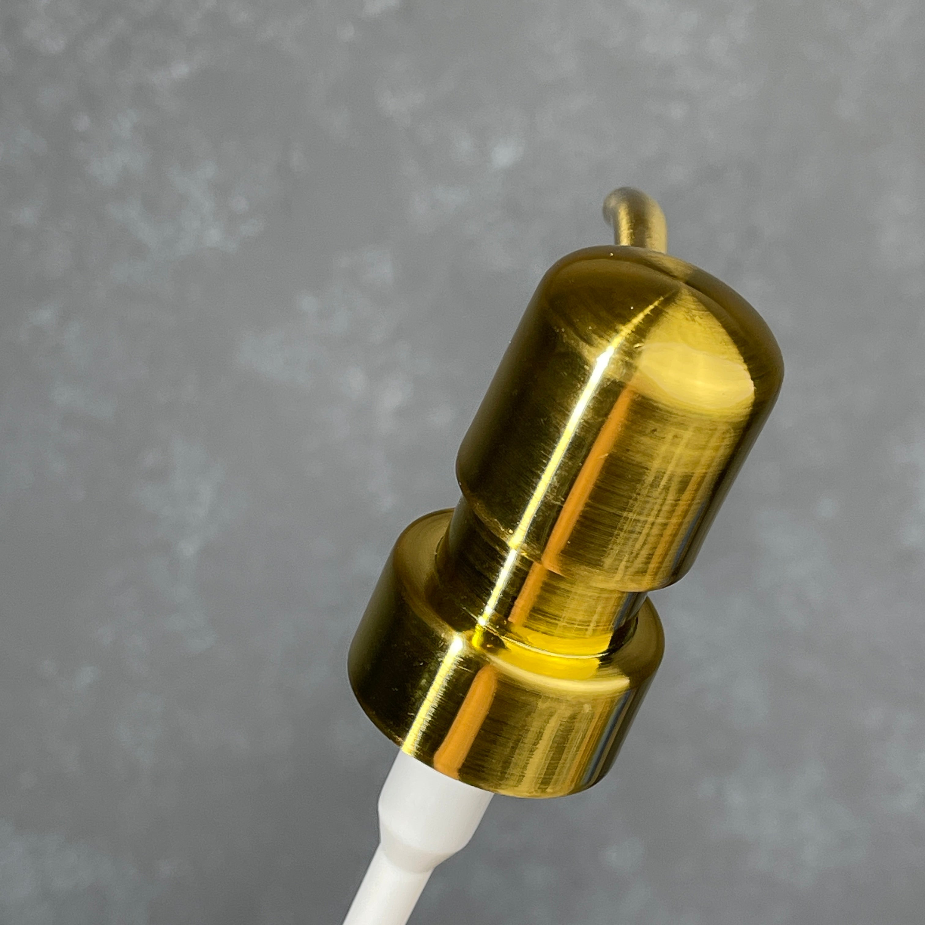 brushed gold finish metal soap pump head