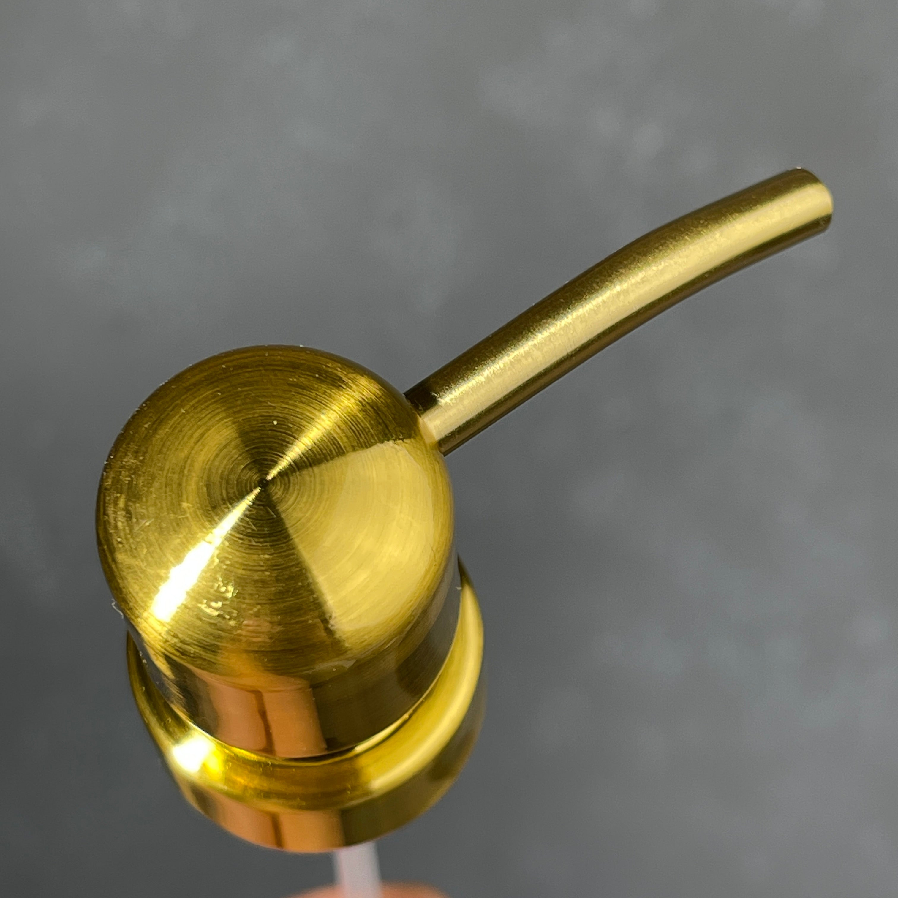 brushed gold finish metal soap pump head
