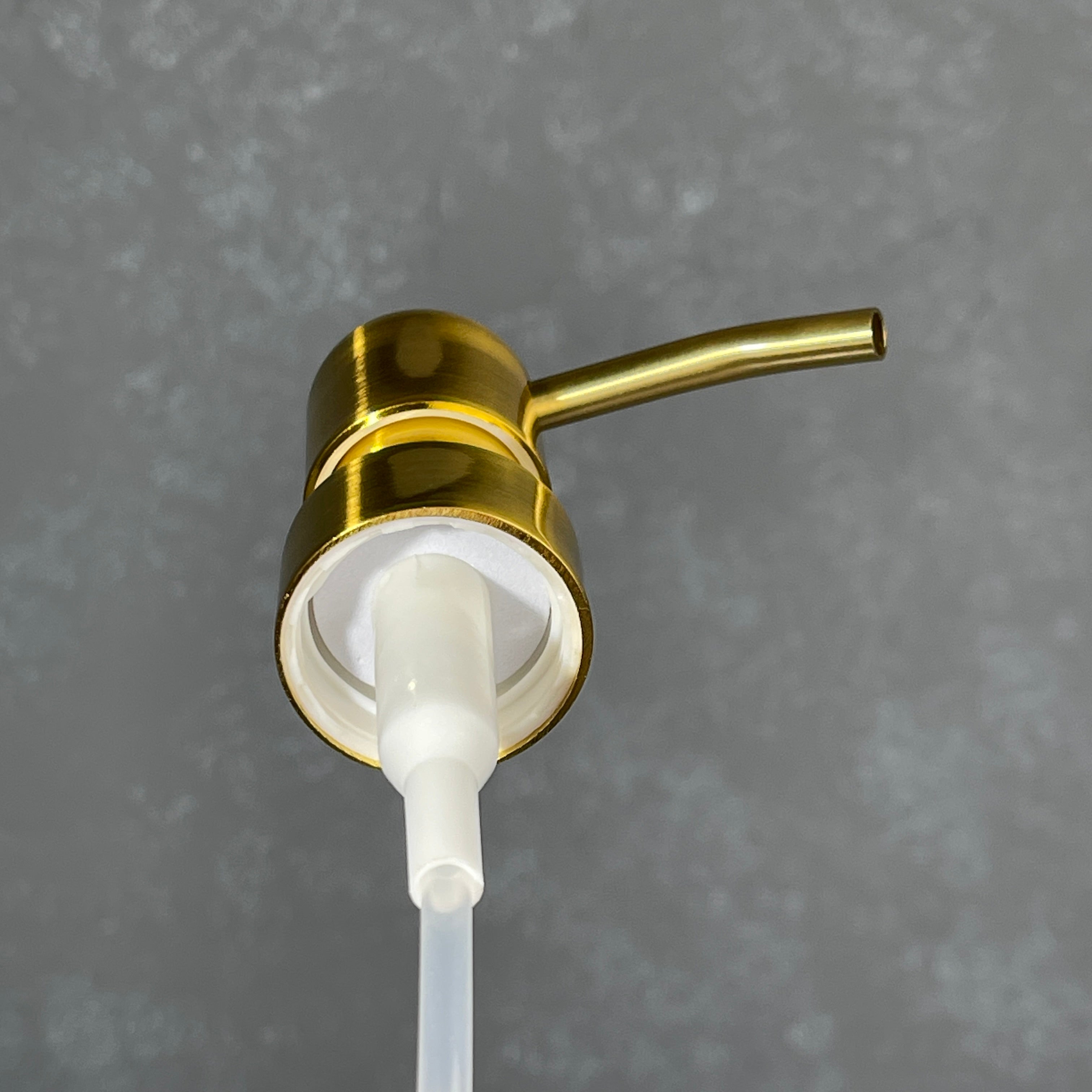 brushed gold finish metal soap pump head
