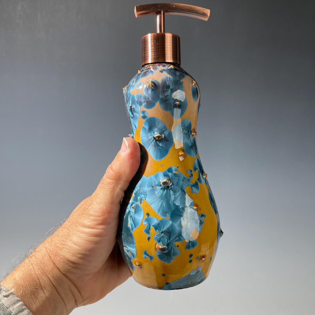 Soap Pump, Lotion and hand soap dispenser, effusive attractive smile sparkle glaze