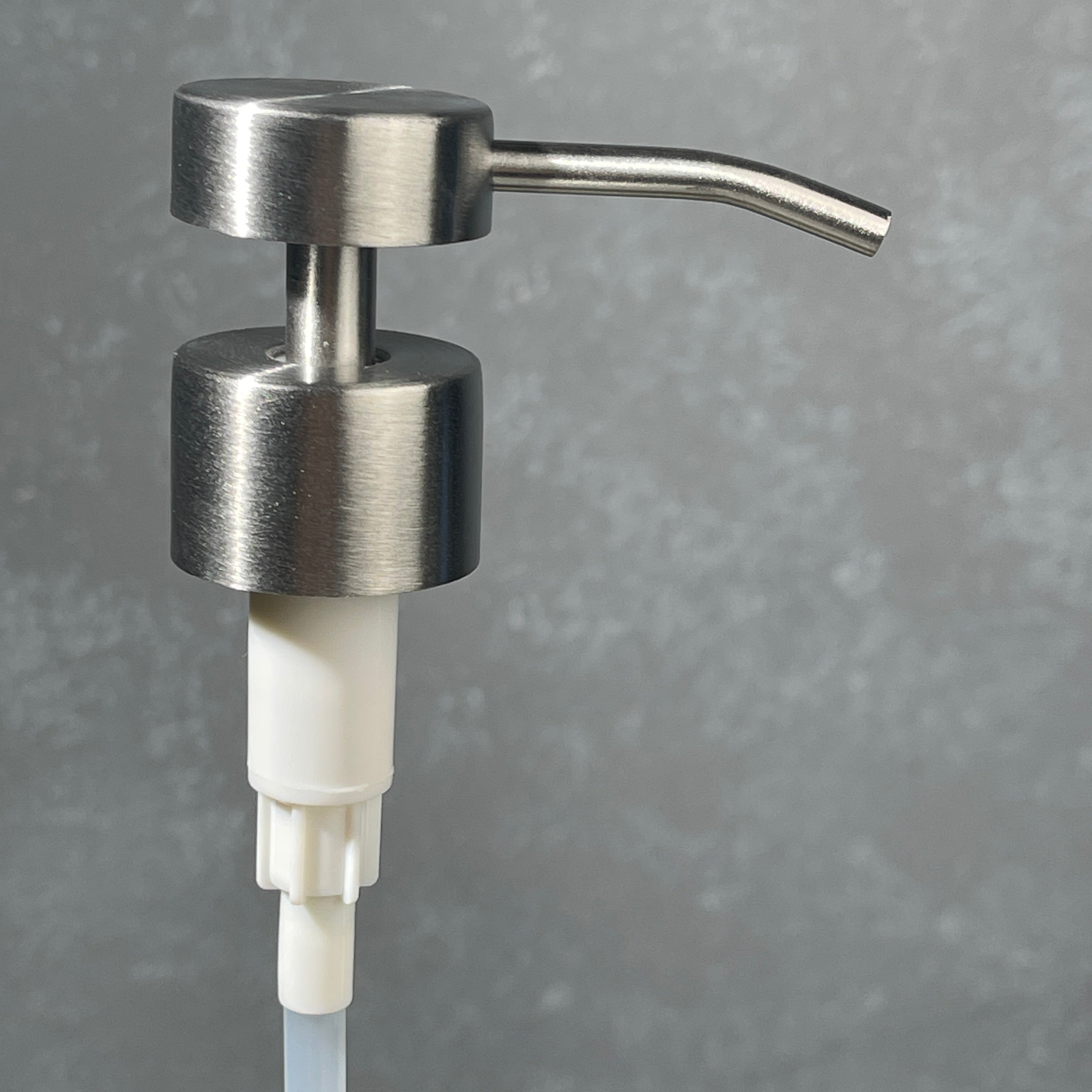 stainless cylindrical soap dispenser pump 