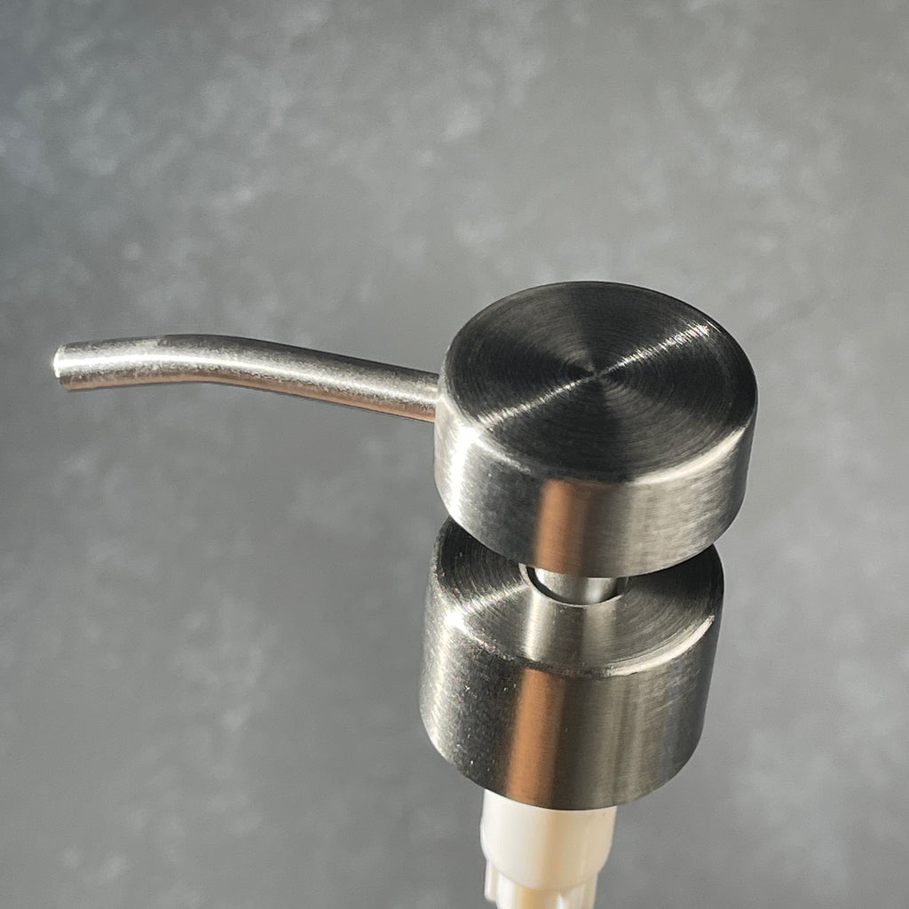 stainless cylindrical soap dispenser pump 