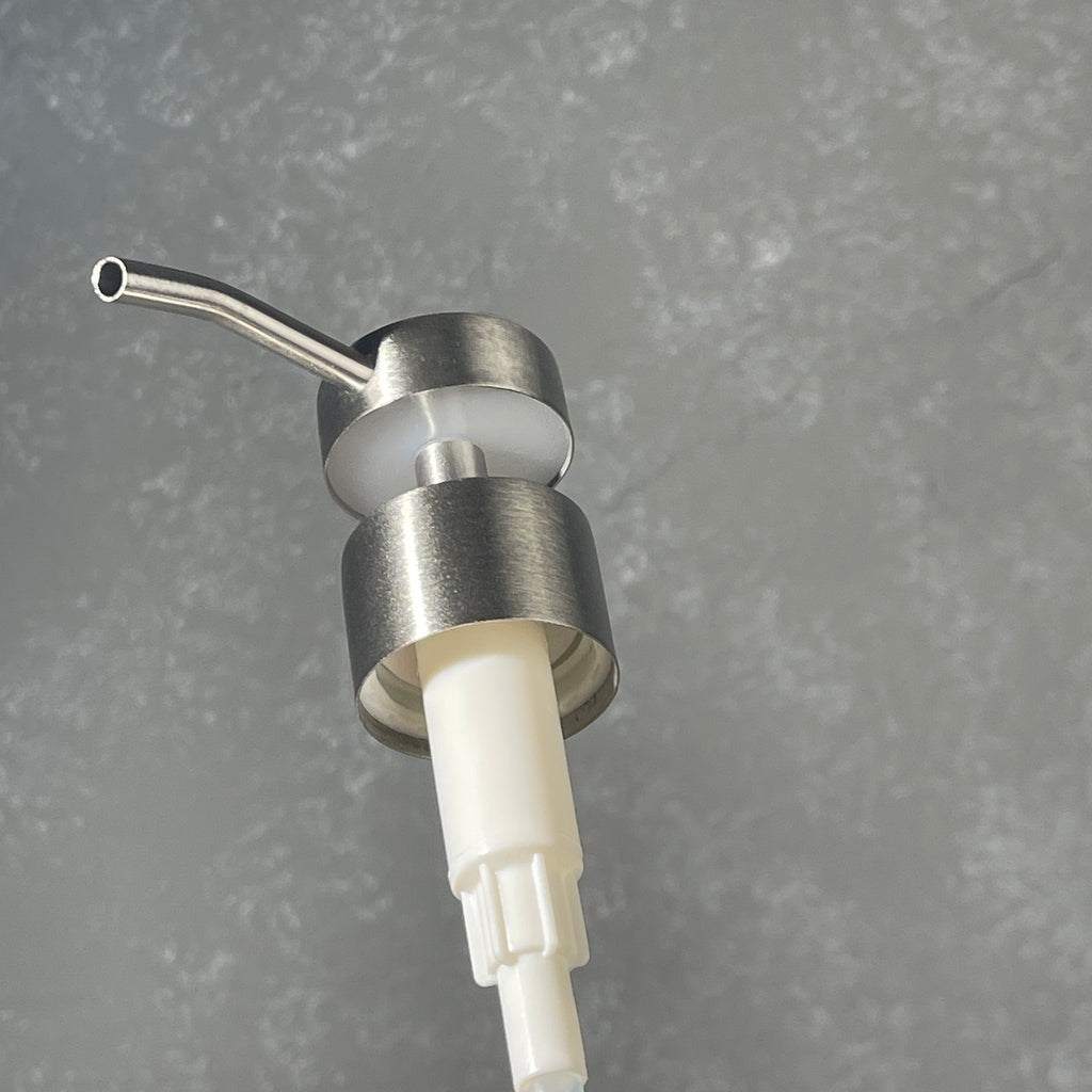 stainless cylindrical soap dispenser pump 