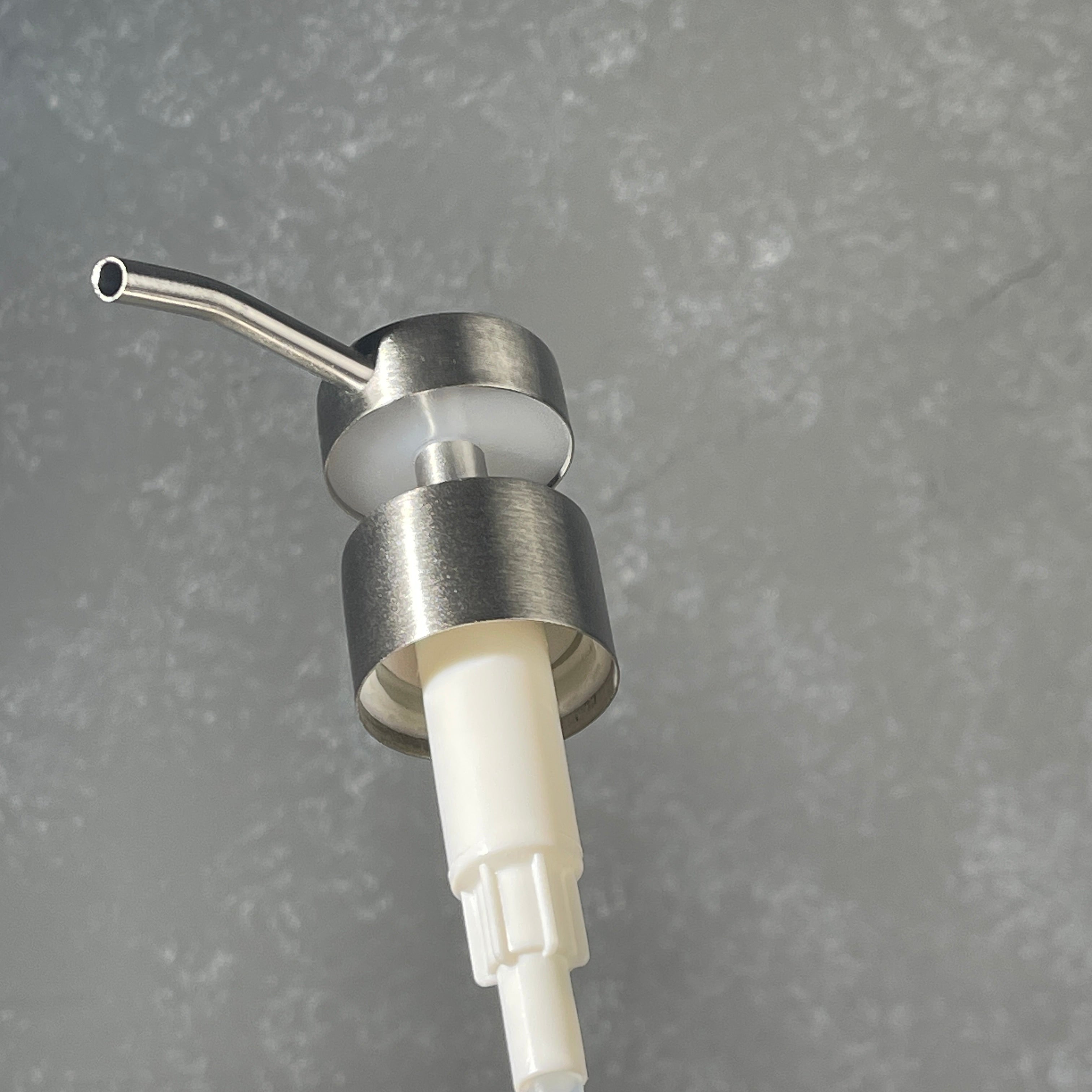 stainless cylindrical soap dispenser pump 