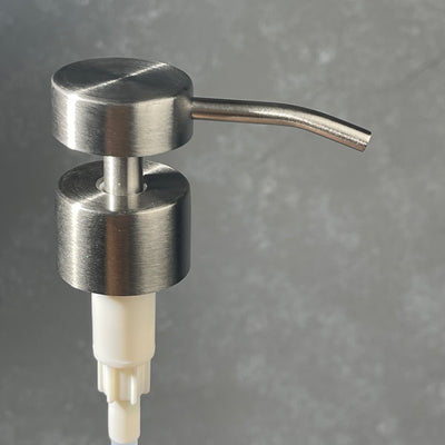 stainless cylindrical soap dispenser pump 