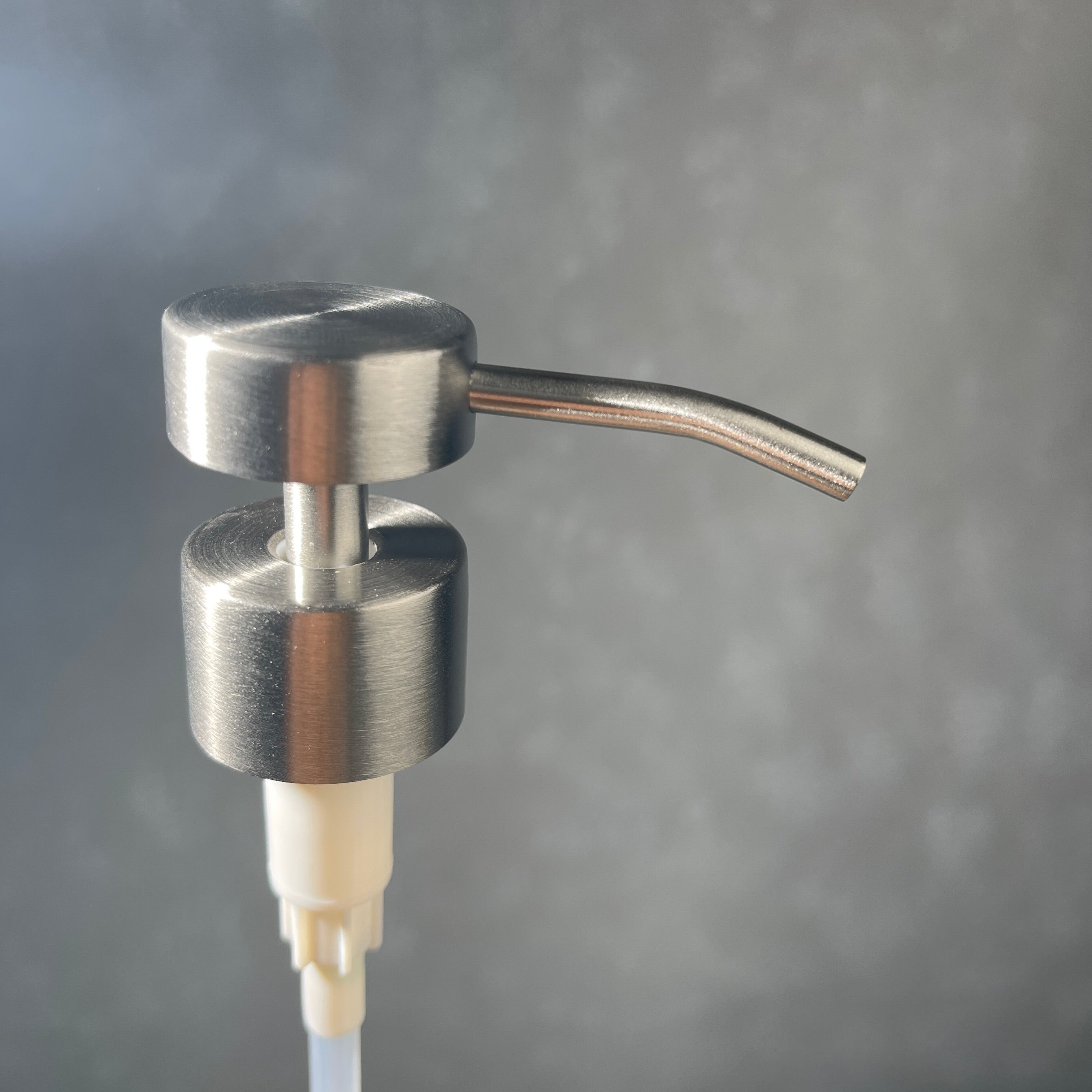 stainless cylindrical soap dispenser pump 