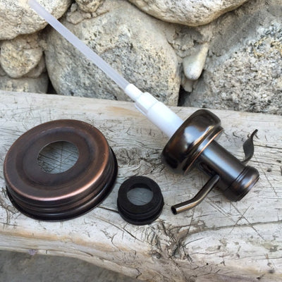 Mason Jar Soap Pump Kit Bronze Old Fashioned Well Pump