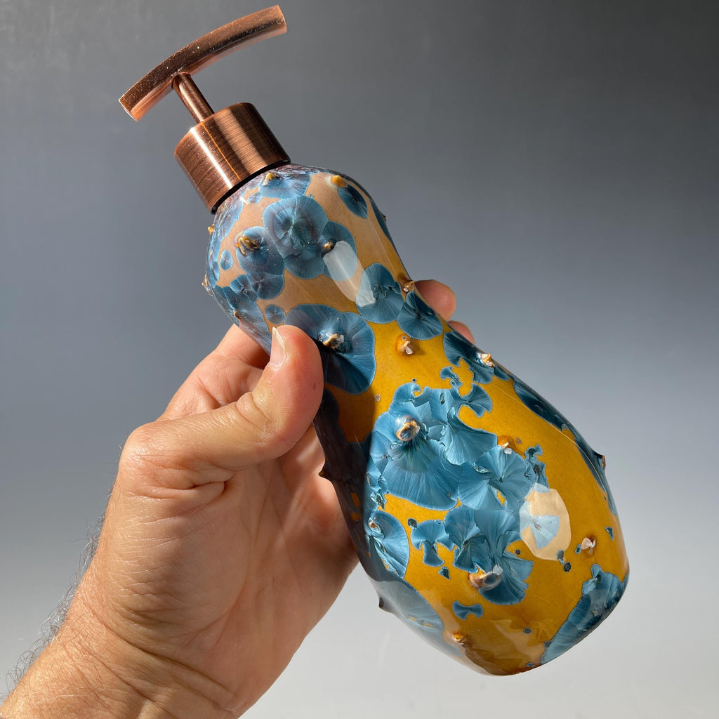 Soap Pump, Lotion and hand soap dispenser, effusive attractive smile sparkle glaze