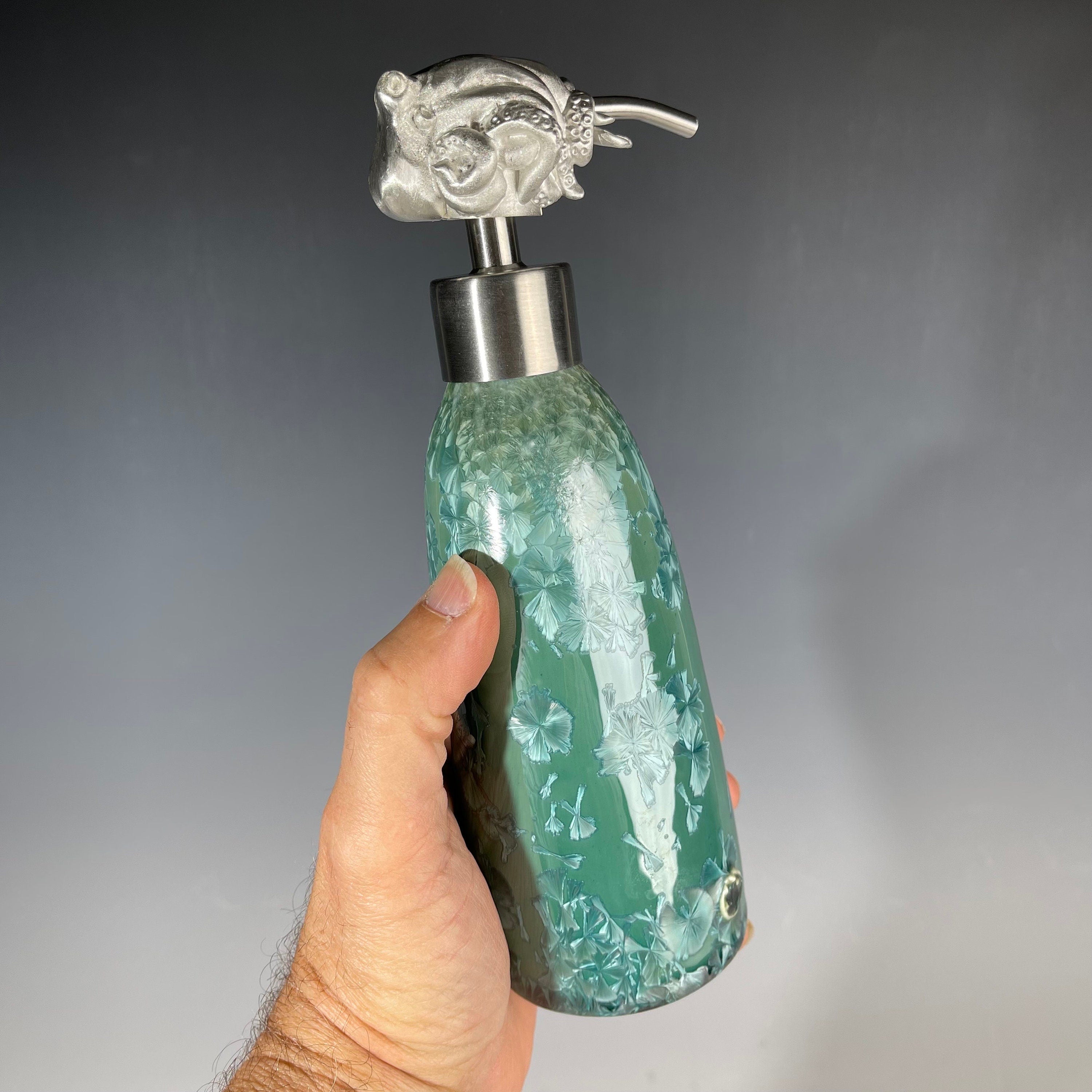 Octopus Soap Pump, Lotion and or Hand Sanitizer Pump Ocean bath, Crystal Sea Fade
