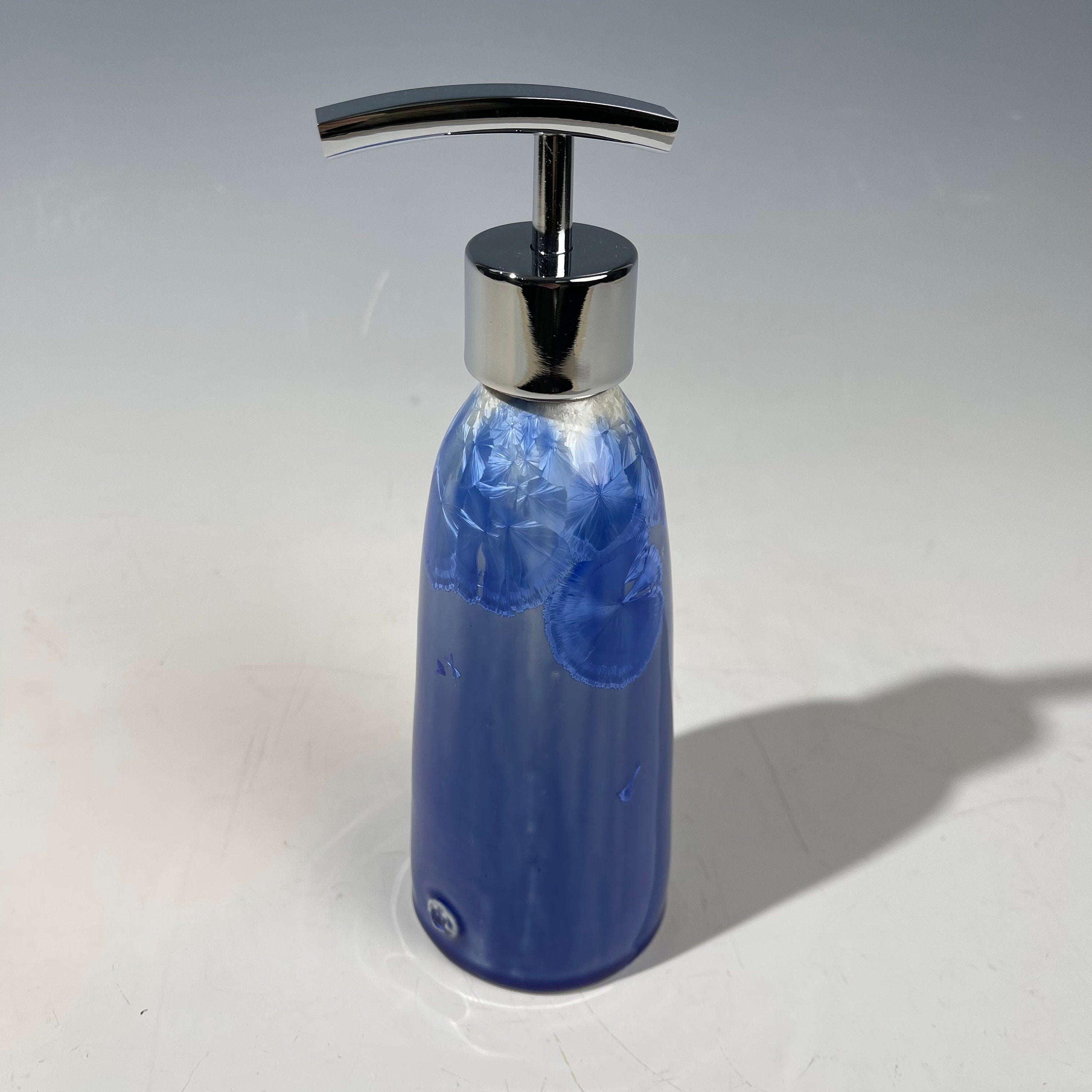 Soap Pump, Lotion and Hand Pump Cobalt crystalline glazed