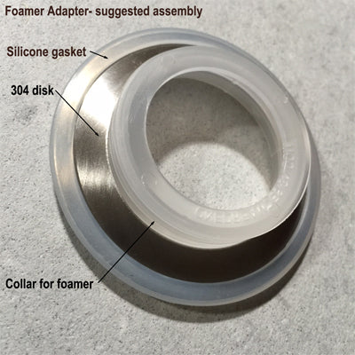 Mason Jar foamer Soap Pump Adapter Disk 304 Stainless