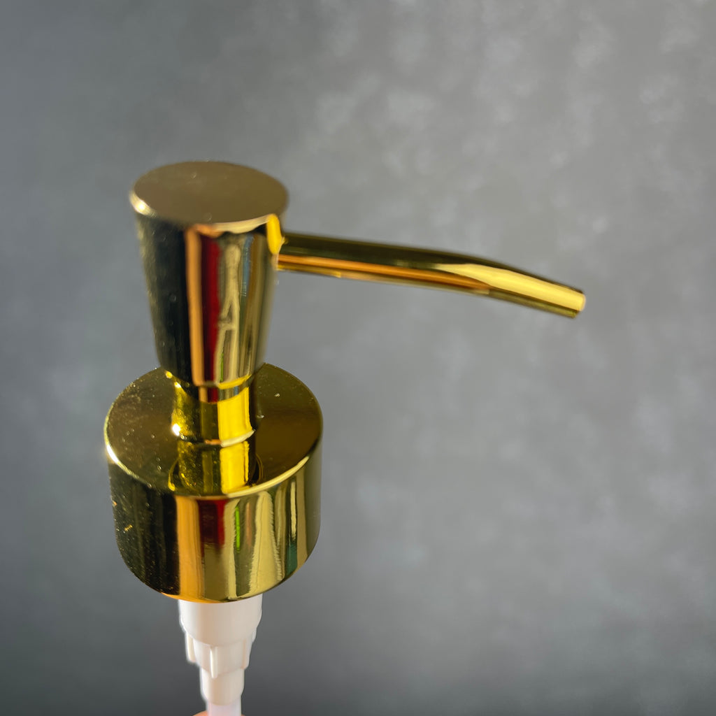 inverted cone gold soap dispenser 