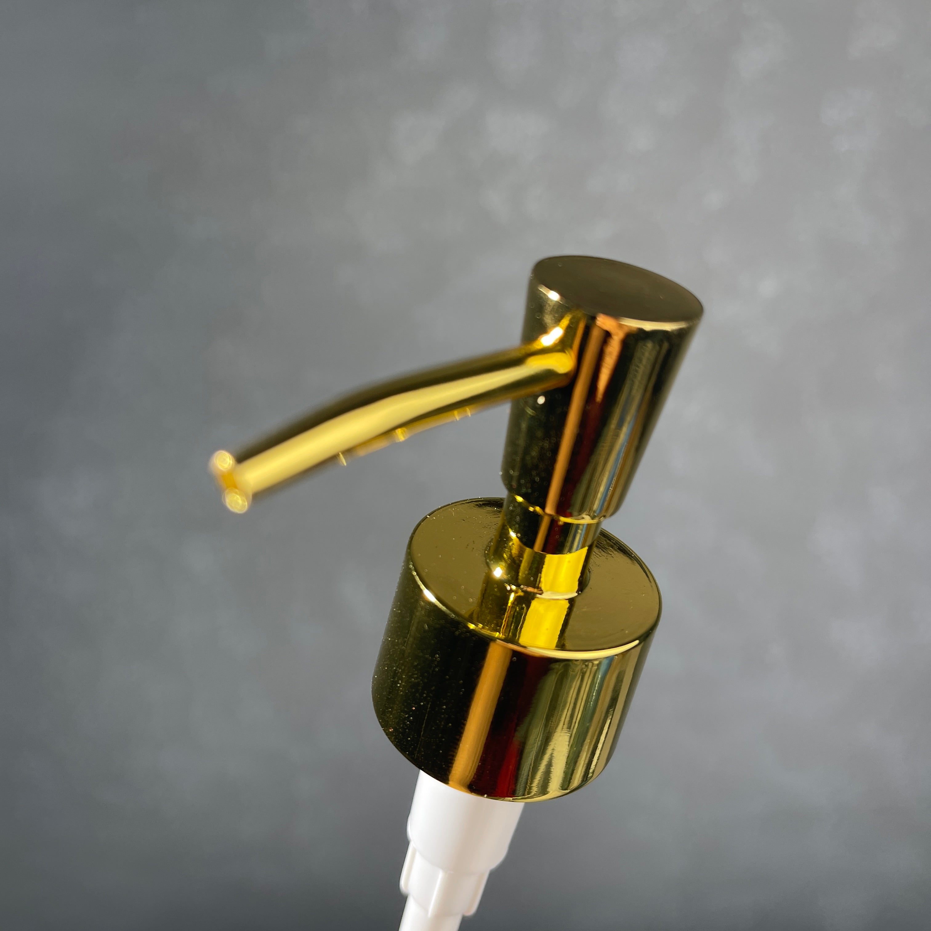 inverted cone gold soap dispenser 
