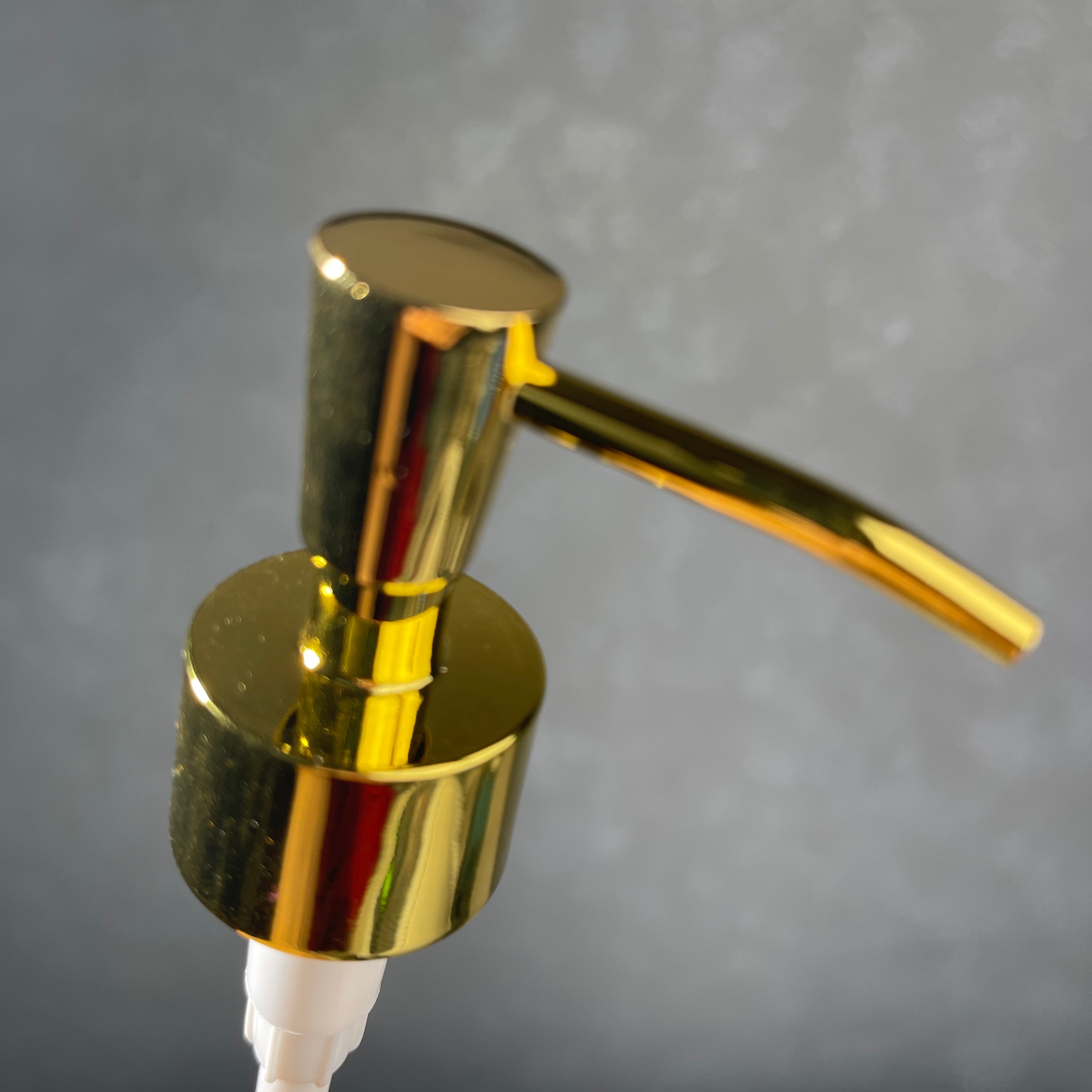 inverted cone gold soap dispenser 