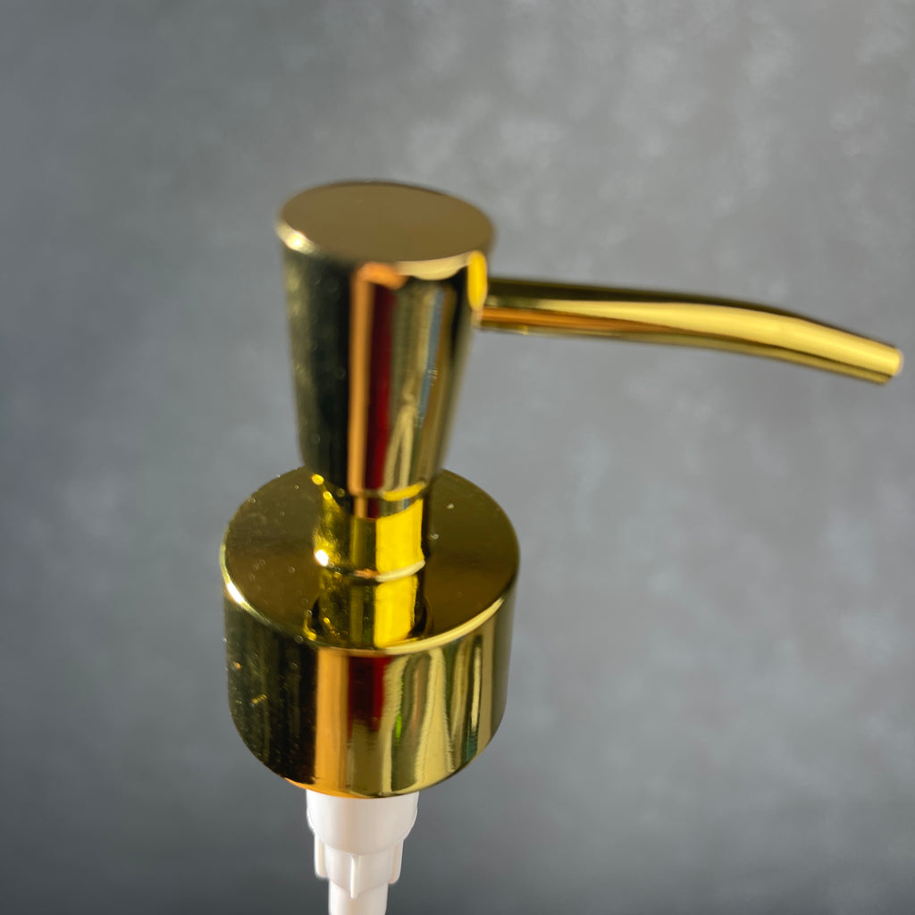 inverted cone gold soap dispenser 