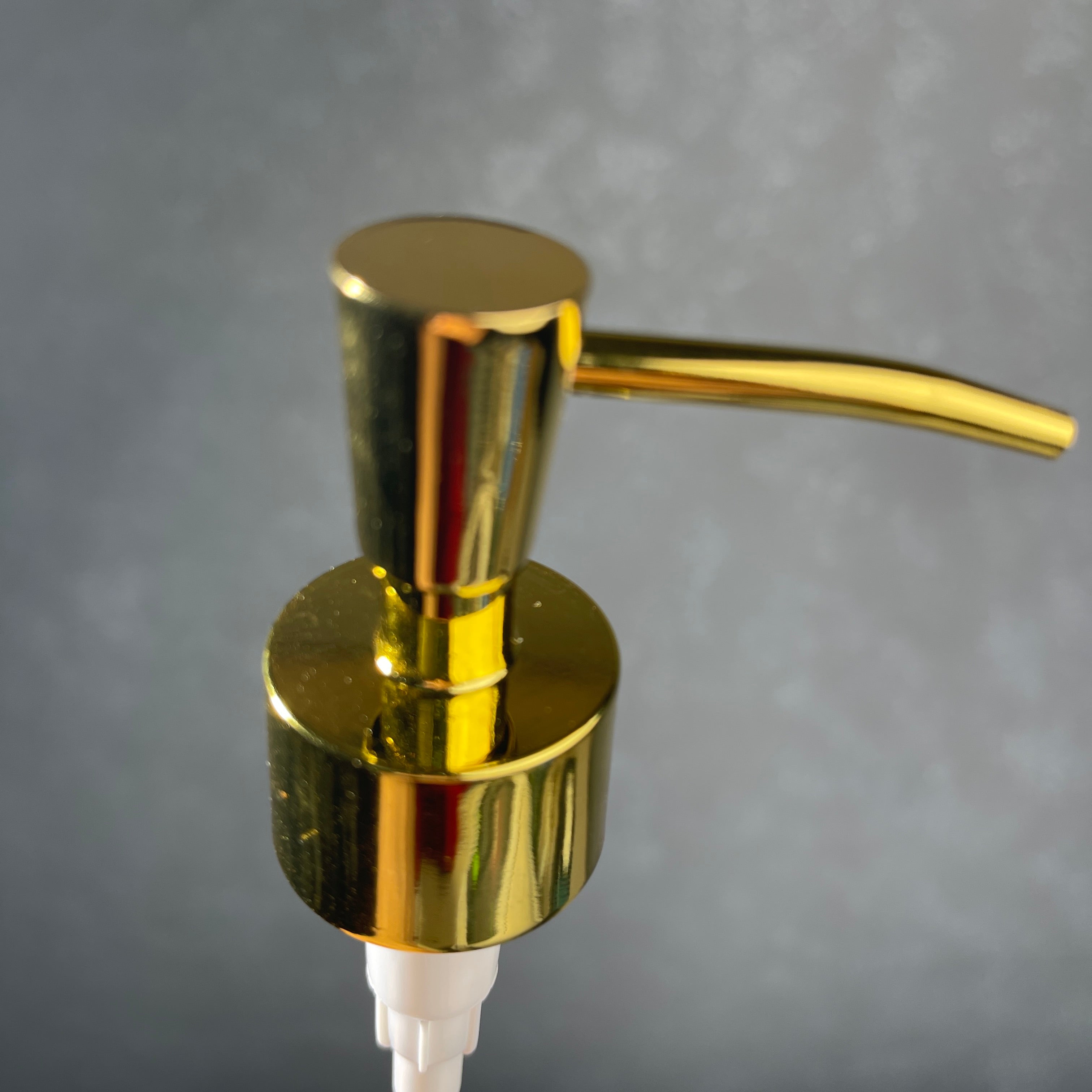 inverted cone gold soap dispenser 