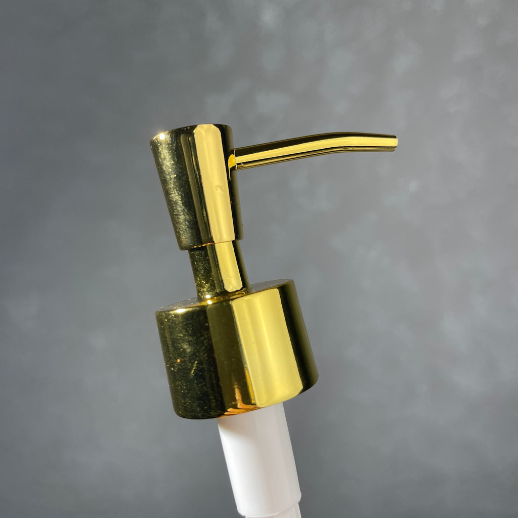 inverted cone gold soap dispenser 
