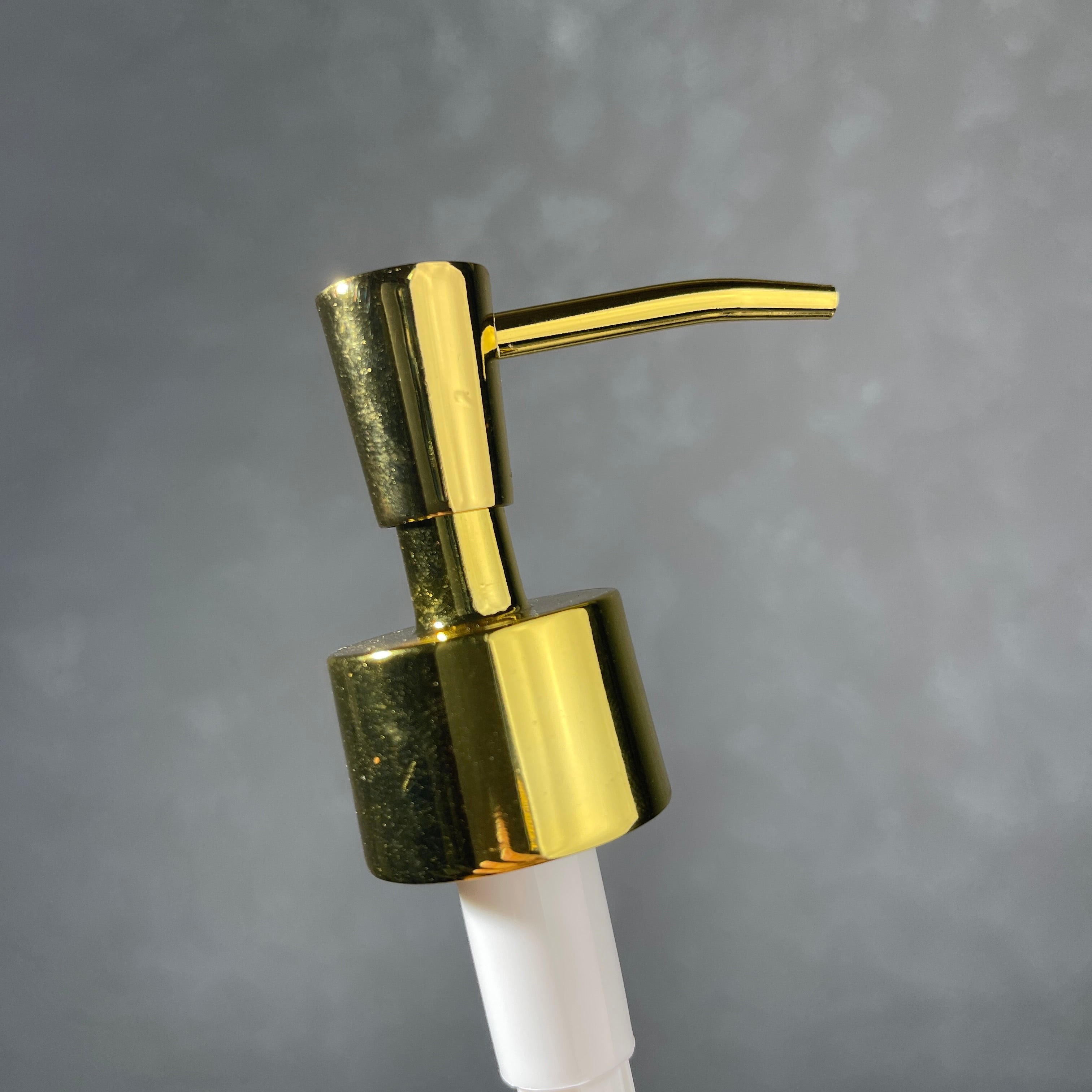 inverted cone gold soap dispenser 
