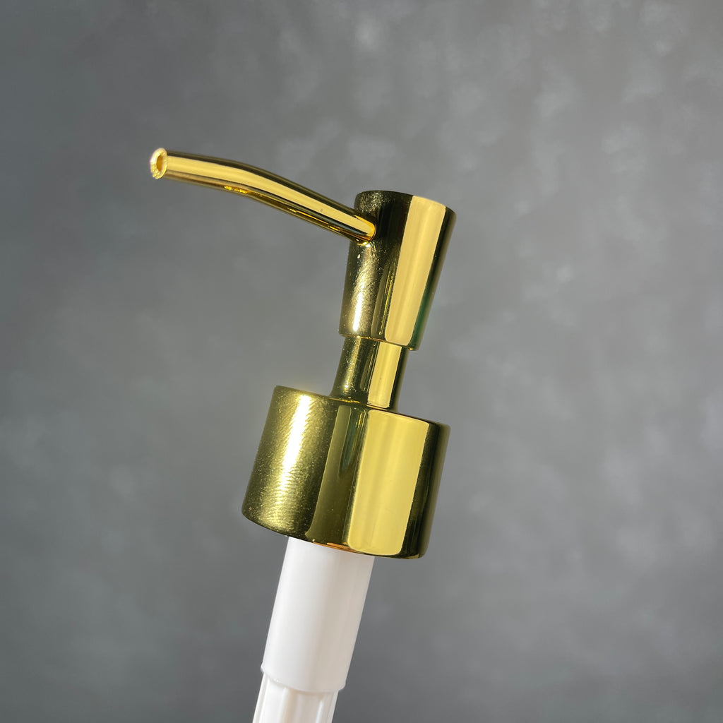 inverted cone gold soap dispenser 