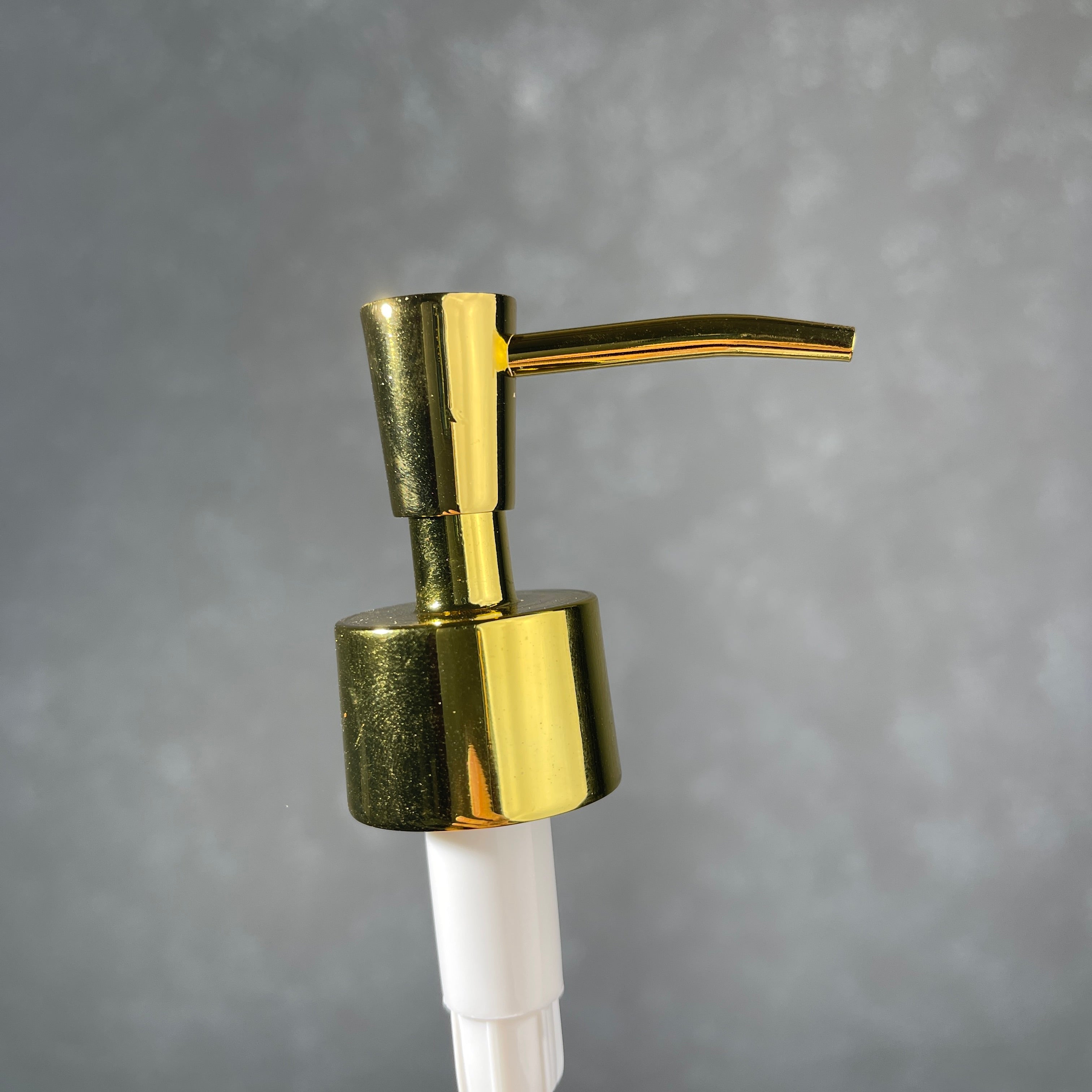 inverted cone gold soap dispenser 