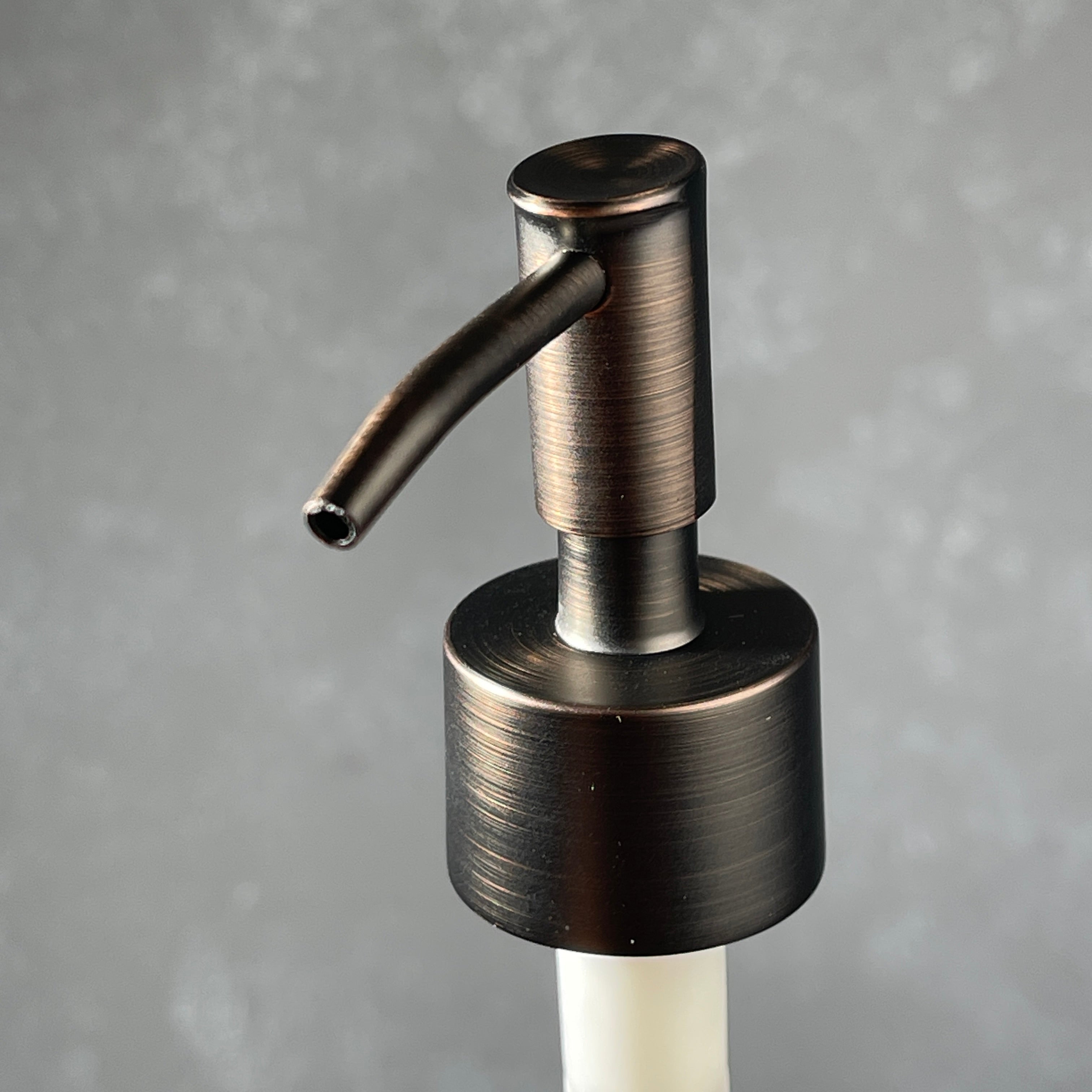 skinny head bronze finish soap dispenser