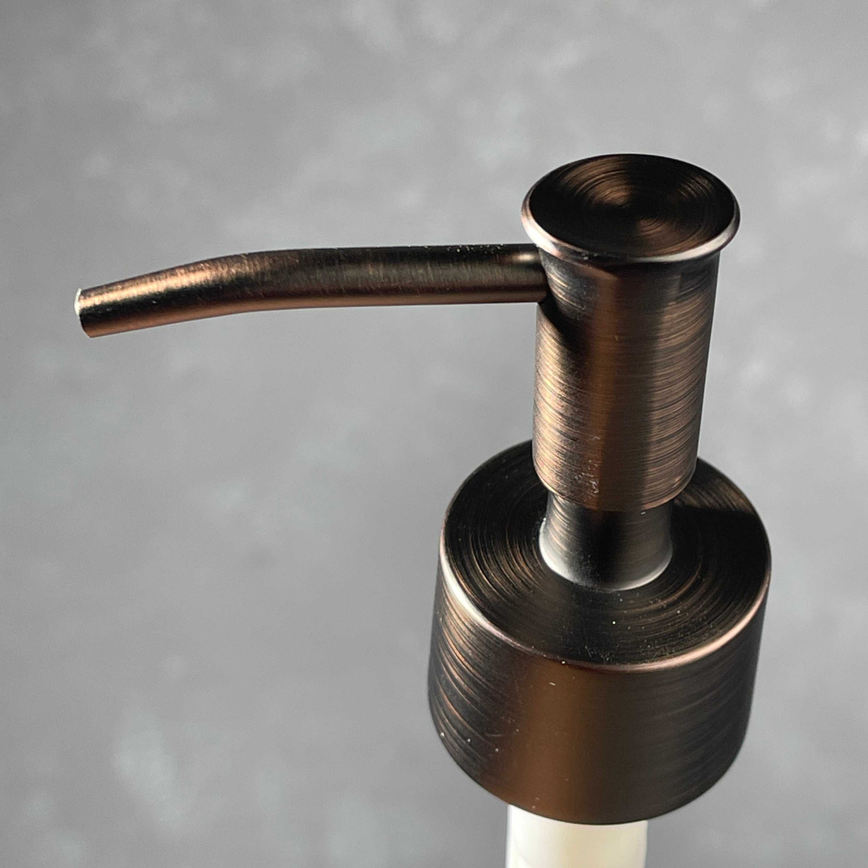 skinny head bronze finish soap dispenser