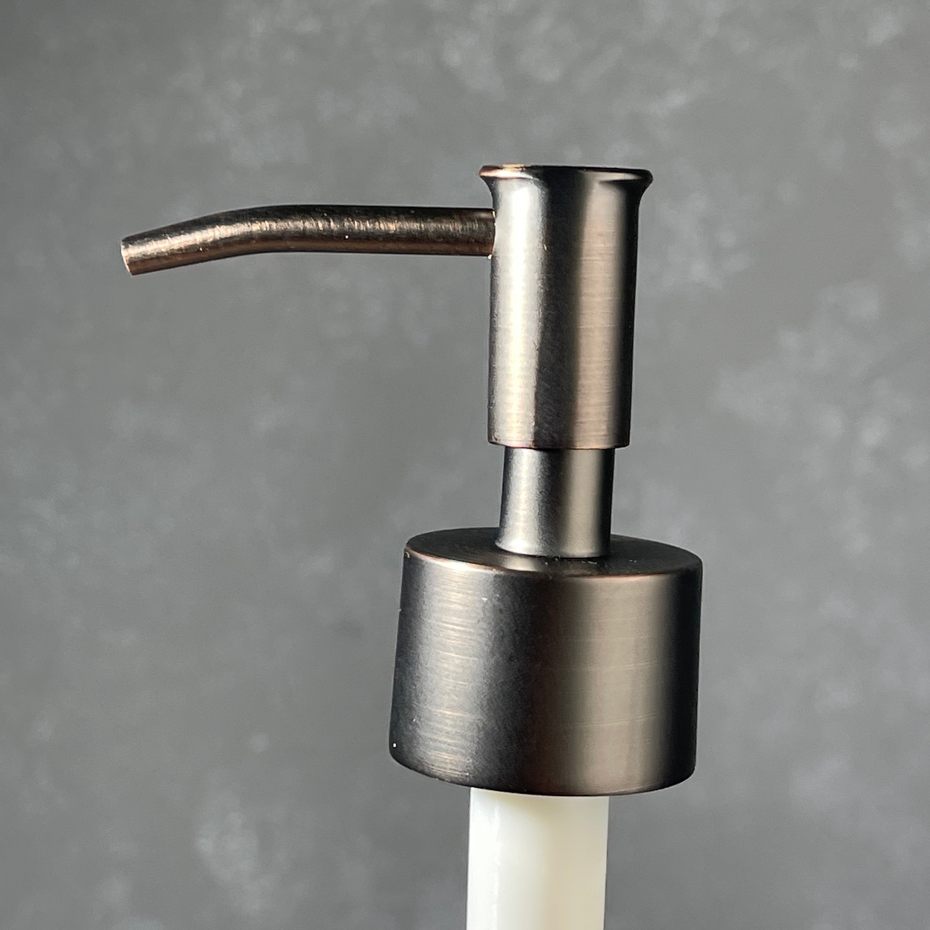 skinny head bronze finish soap dispenser