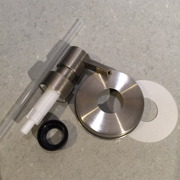 mason jar regular mouth stainless soap pump kit with heavy duty flat head pump
