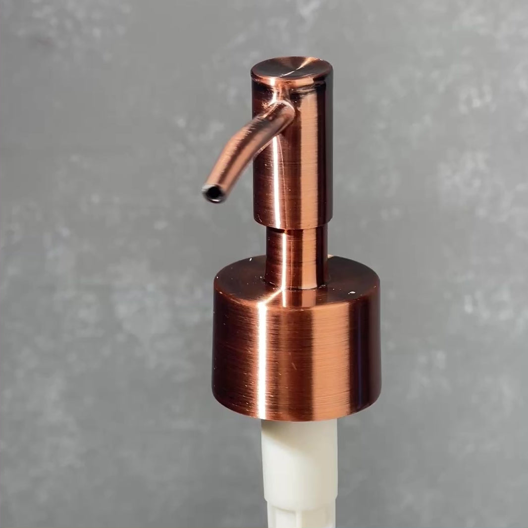 Lotion soap pump head Classic Skinny Head - Bright Copper Finish