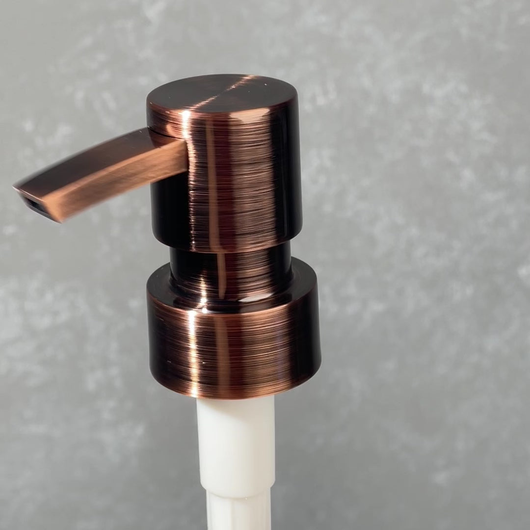 copper heavy duty flat head soap pump dispenser