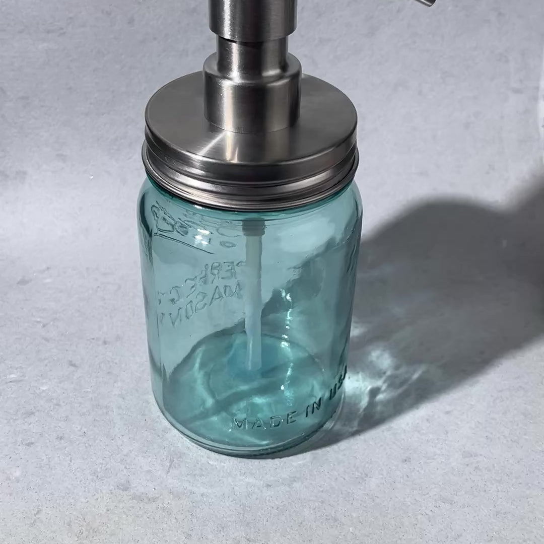 ez pleaser stainless steel canning jar  to soap pump conversion kit