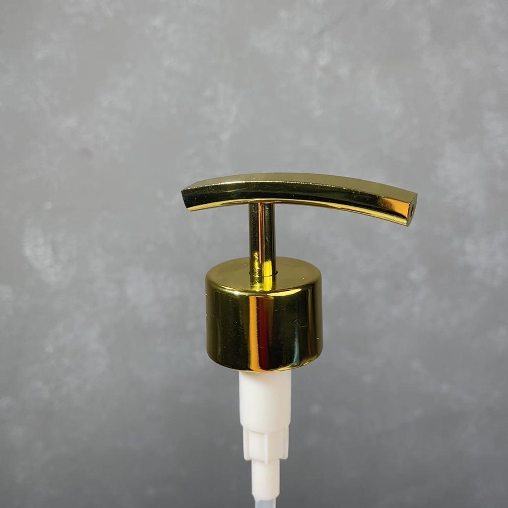 gold finish metal soap dispenser pump rainbow 2cc model