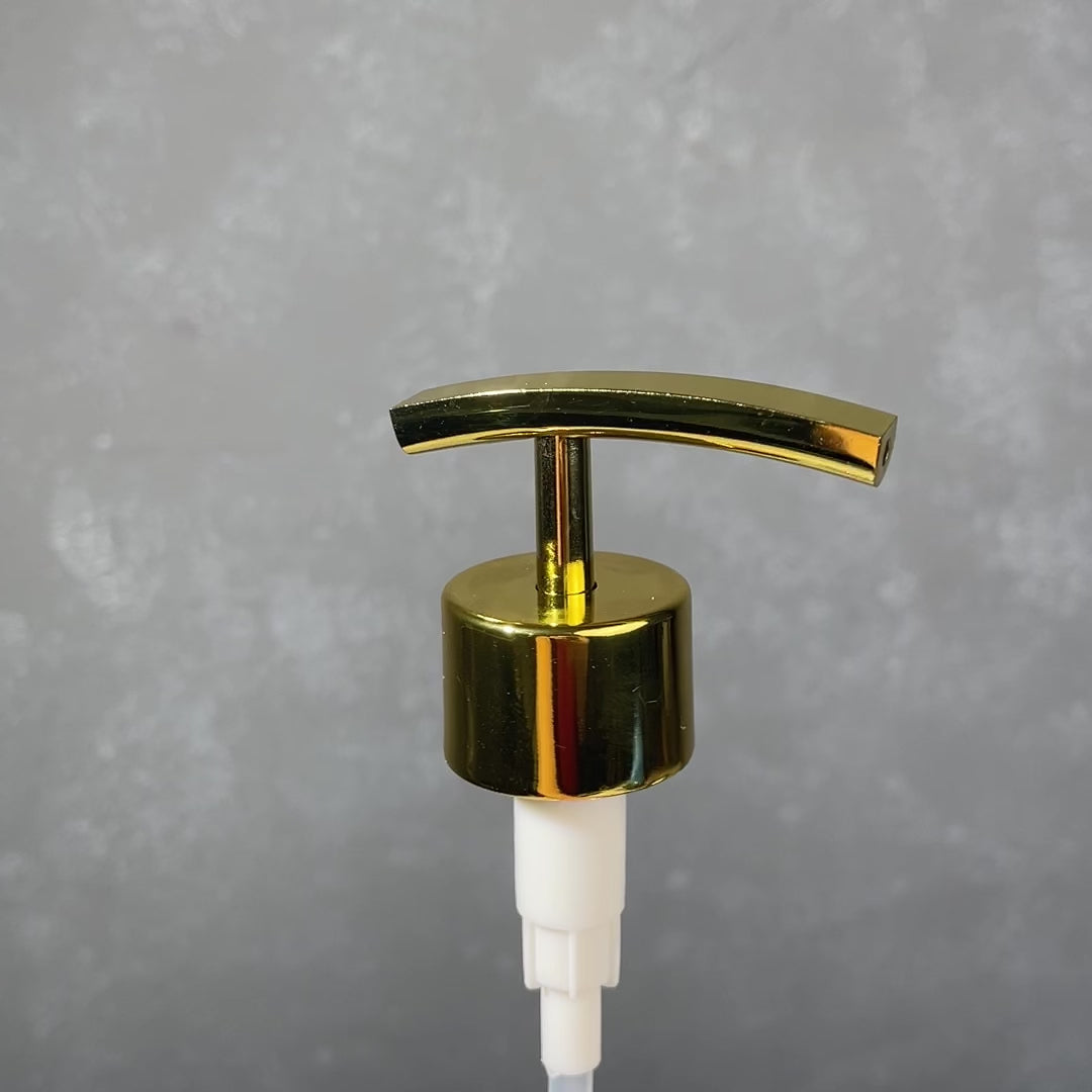 gold finish metal soap dispenser pump rainbow 2cc model