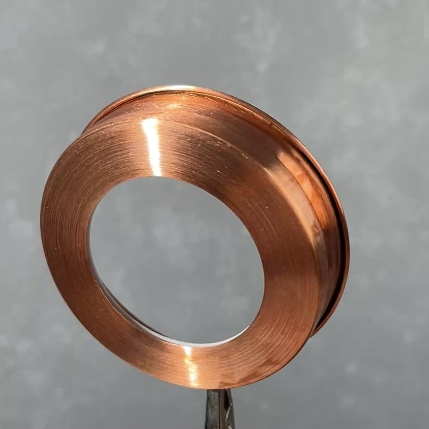  solid copper mason jar lid - lid band with foam collar size hole