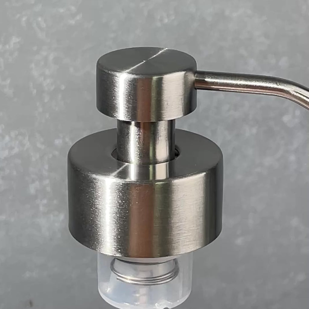 foaming soap pump head stainless steel