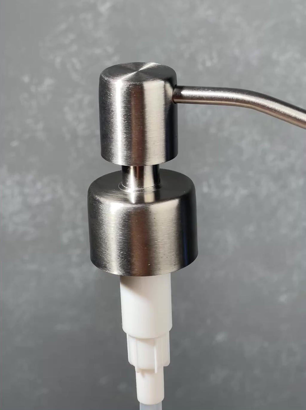 stainless soap dispenser top reduced profile 