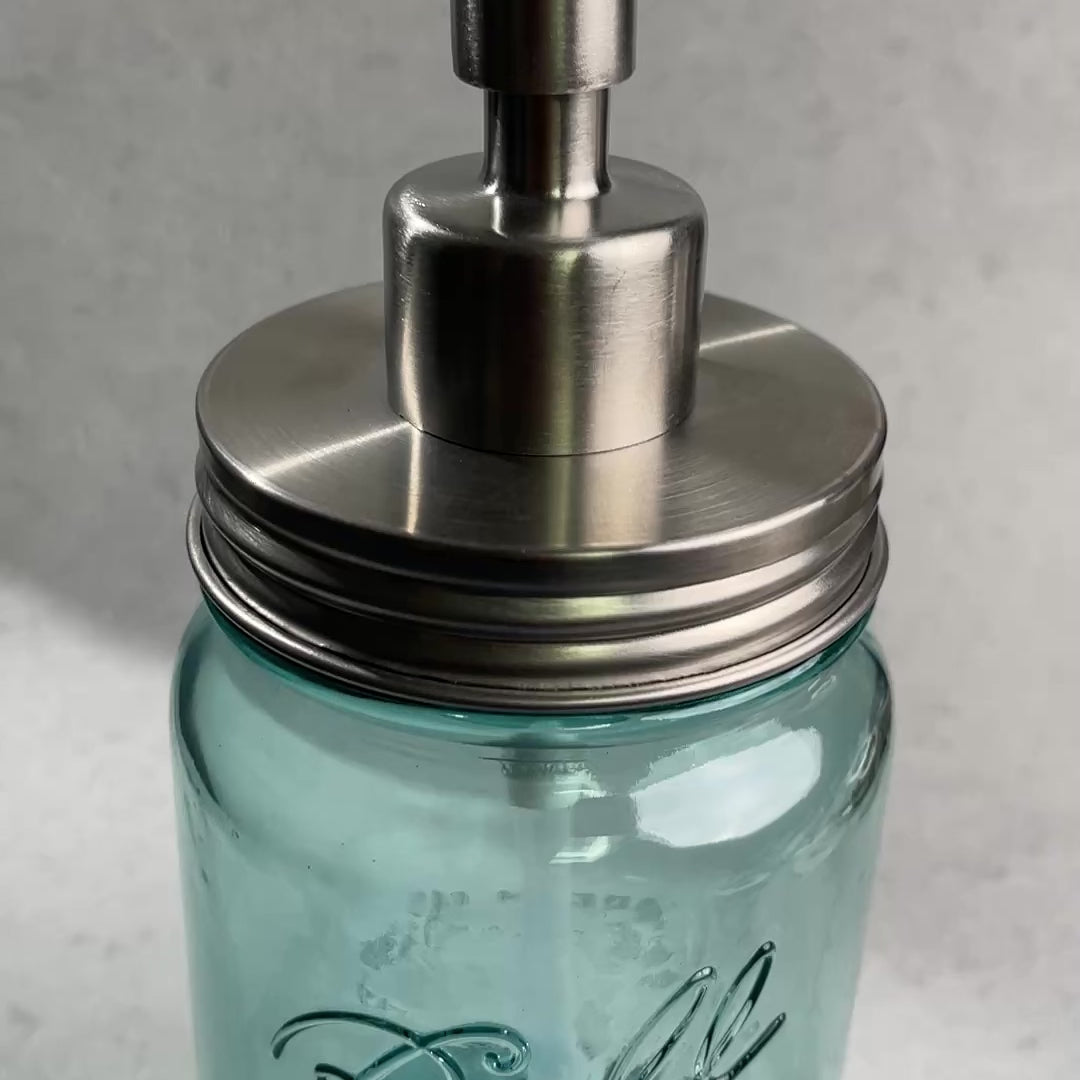 mason jar soap pump kit stainless steel slim and sleek stainless steel soap pump