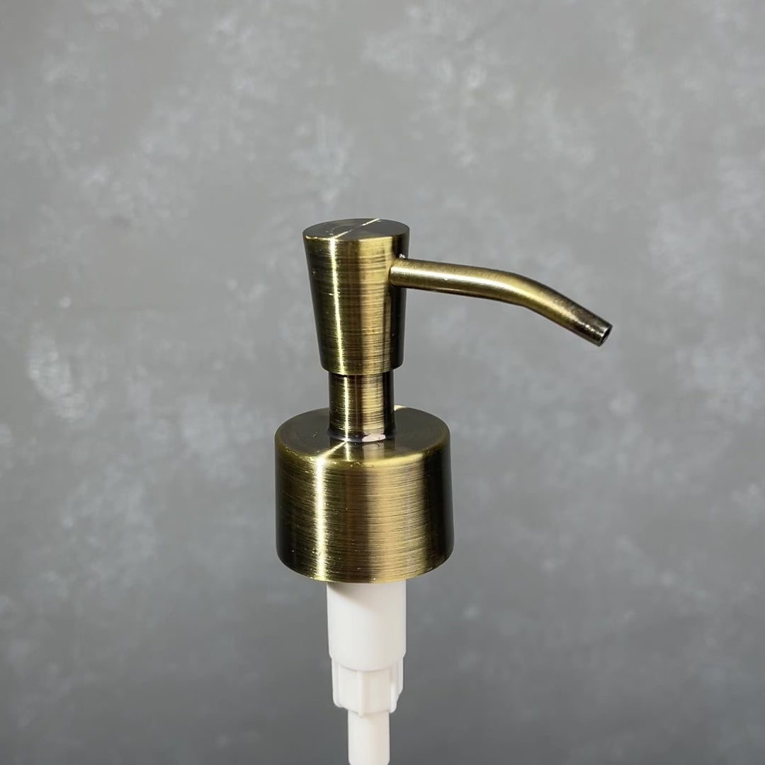 brass soap pump inverted cone style