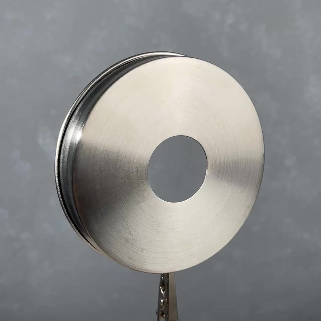 stainless lids with hole  and collars for regular mouth mason jars
