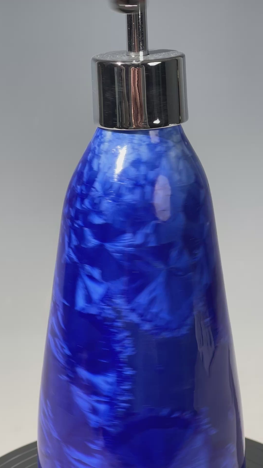 Soap Pump, Lotion and Hand Pump Midnight Cobalt crystalline glazed