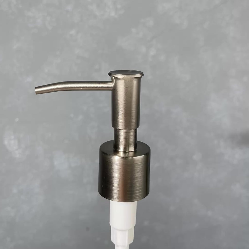 skinny head stainless metal soap pump top 24-410 size 2cc dispenser