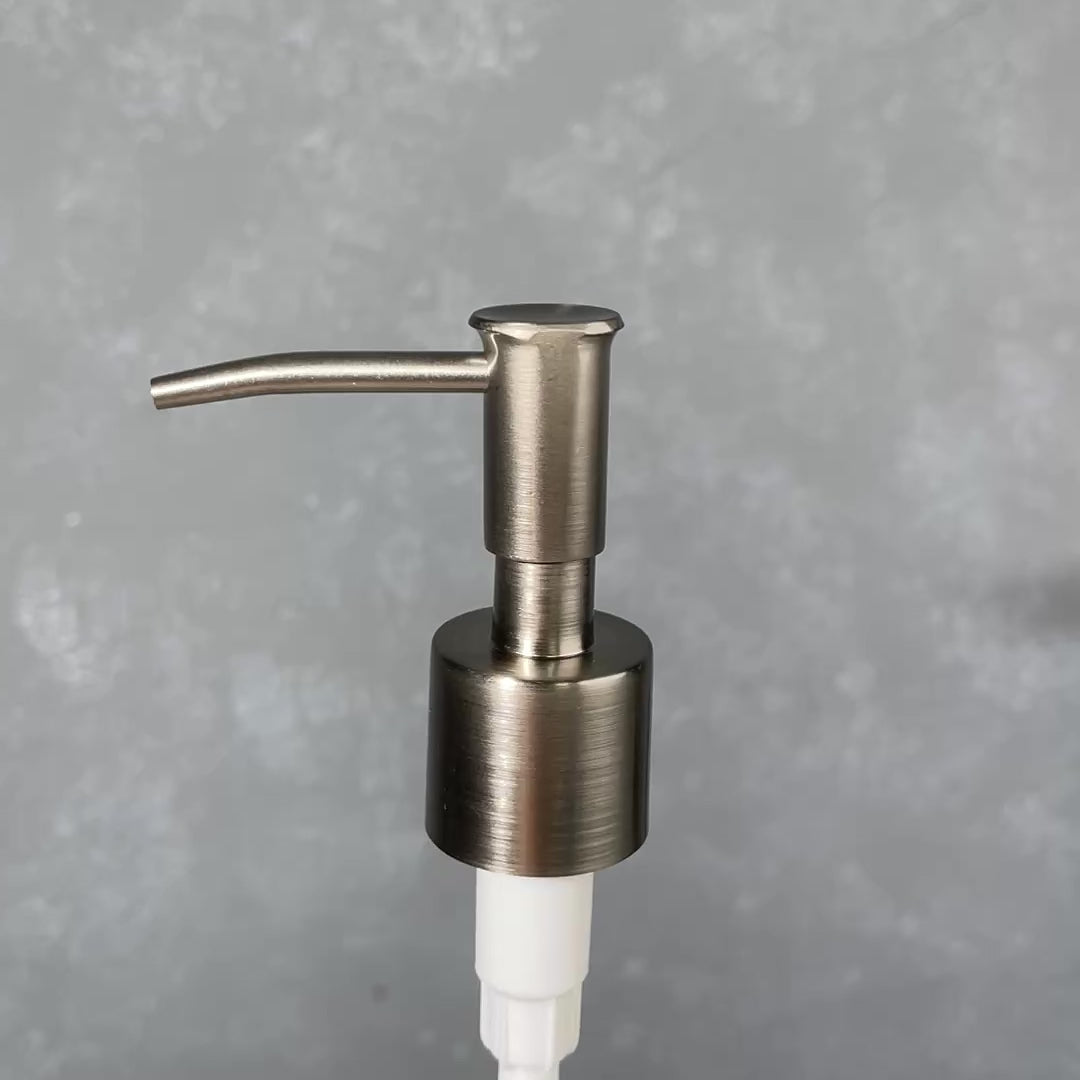 skinny head stainless metal soap pump top 24-410 size 2cc dispenser