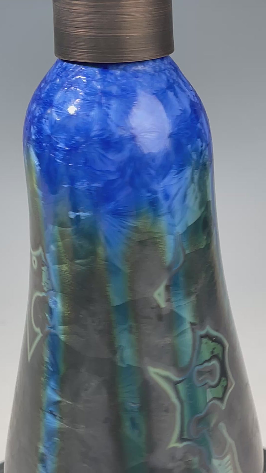 Soap Pump, Lotion and Hand  Dispenser Pump midnight emerald  jewel crystalline glazed