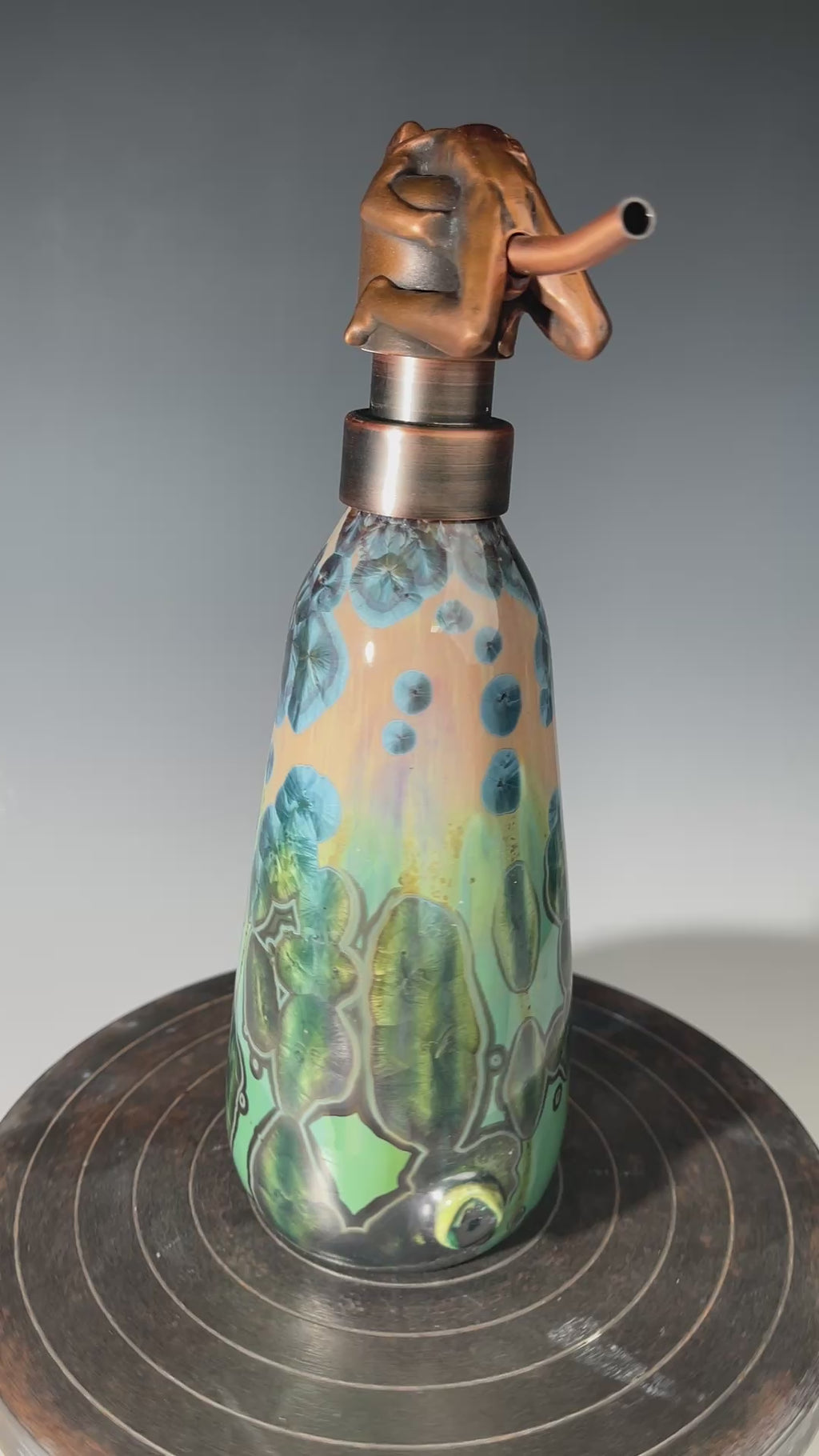 happy man soap pump artwork by Adam and Hong Rubinstein