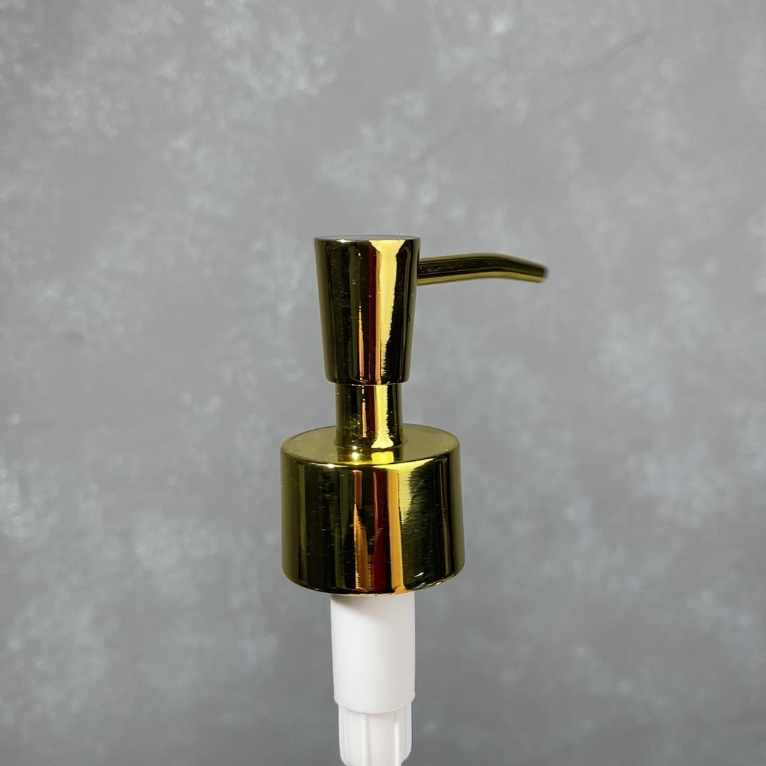 inverted cone gold soap dispenser 